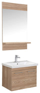 Elio Collection Fawn Bathroom Vanity With Sink, Mirror, Countertop, 28