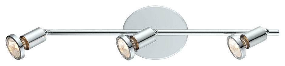 3x50W Track Light, Chrome Finish