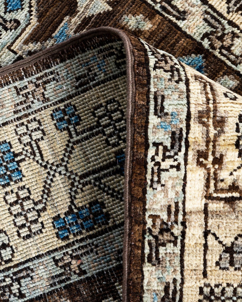Serapi One-of-a-Kind Hand-Knotted Runner Rug Brown, 2' 9" x 9' 9"