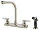 Crystal Cove 12-3419 Satin Nickel Kitchen Faucet With Sprayer