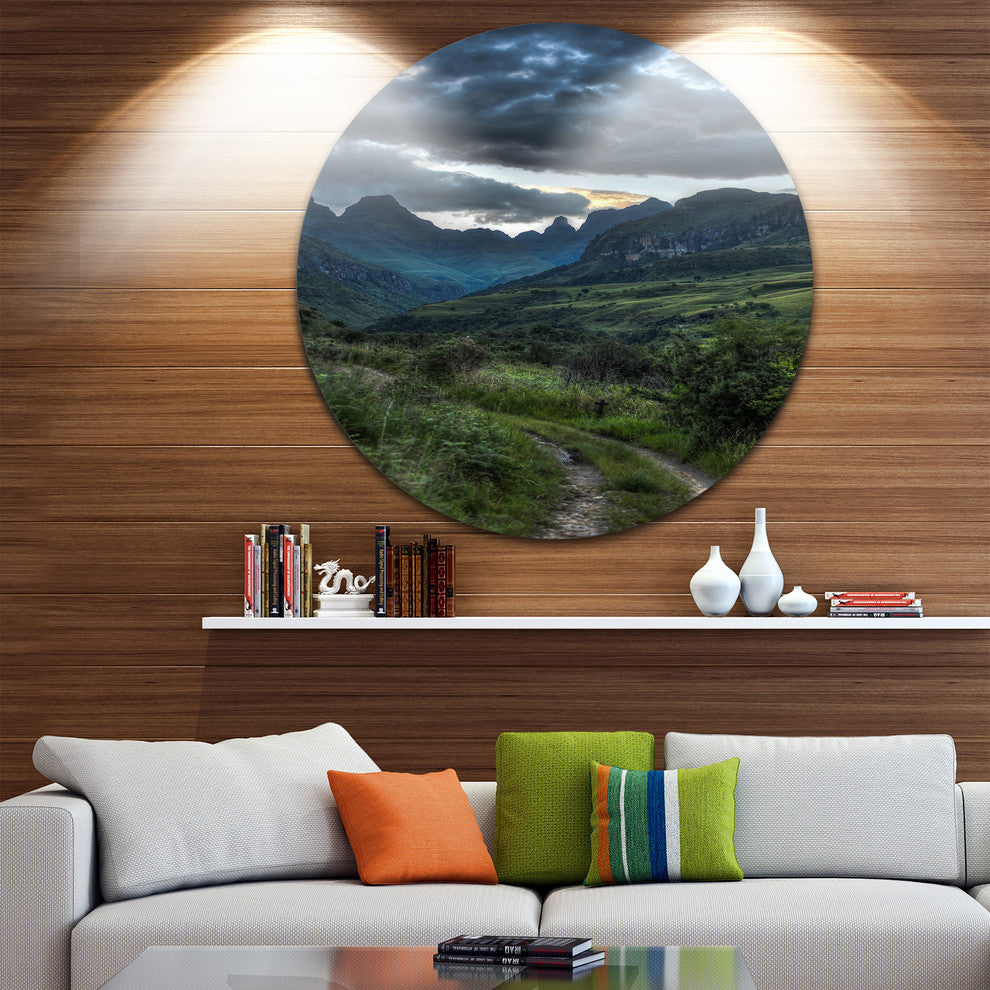 Giants Castle Hills, Landscape Photography Disc Metal Wall Art, 11"
