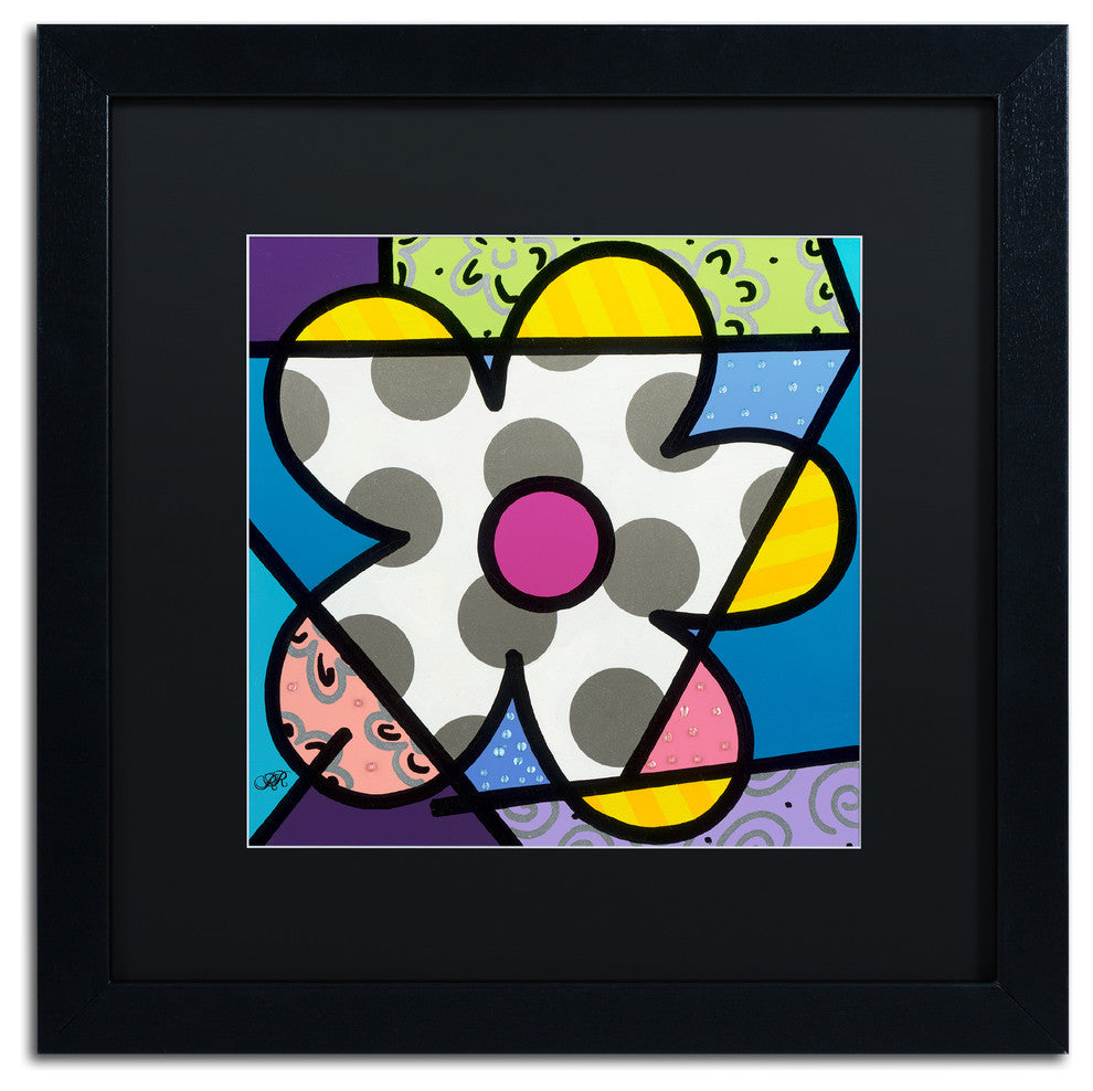 Roberto Rafael 'Big Flower III' Matted Framed Art
