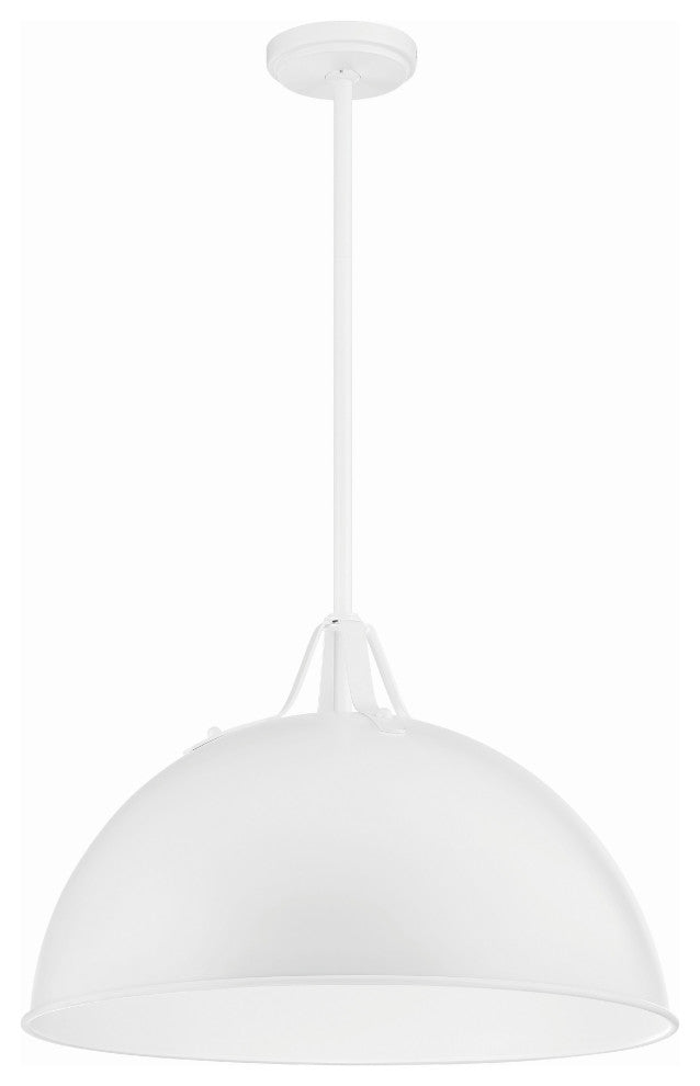 Soto 1-Light White Pendant