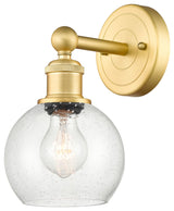 Edison Athens 1-Light 6" Sconce, Satin Gold, Seedy