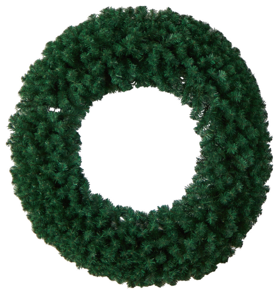 48" Large Faux Christmas Wreath With 714 Bendable Branches and 200 LED Lights