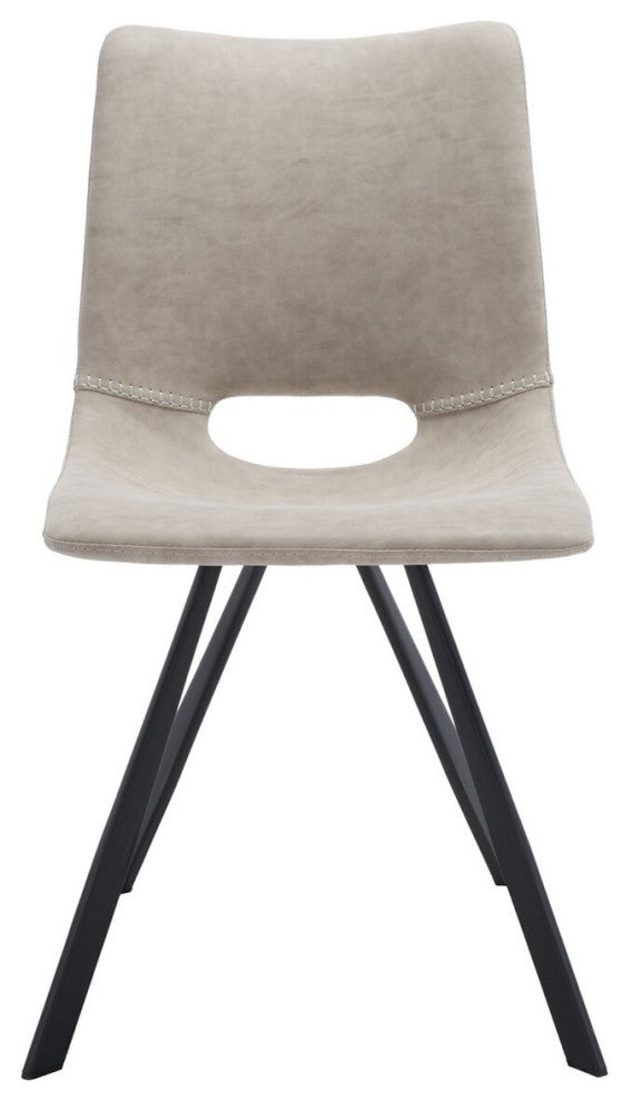 Safavieh Mika Dining Chair, Stone/Black