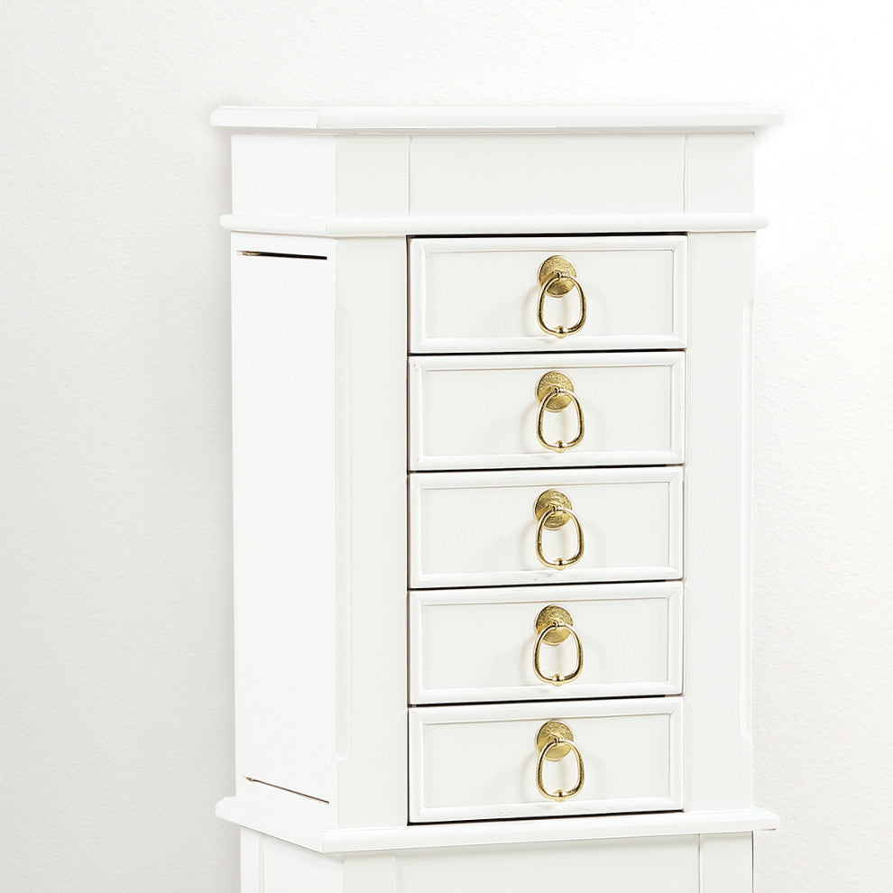 Kennedy Jewelry Armoire, White