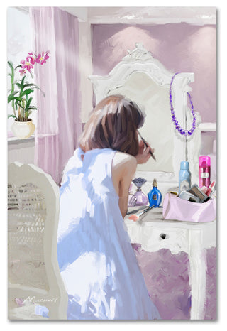 The Macneil Studio 'Girl Make Up' Canvas Art, 24"x16"