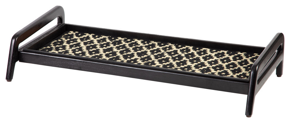 Single-Tier Black Stand With 3-Pair Rubber Boot Tray Madagascar