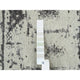Black, Modern Design, Wool and Silk, Hand Loomed, Oversized, Rug, 12'0" x 15'0"