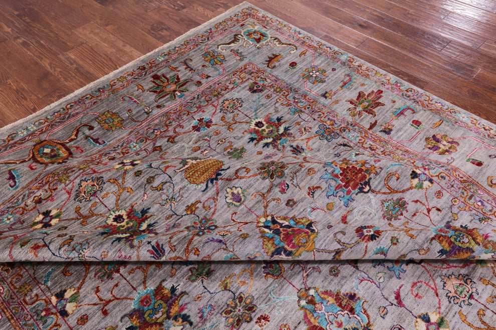 9' 0" X 12' 3" Handmade Persian Tabriz Wool Rug - Q12463