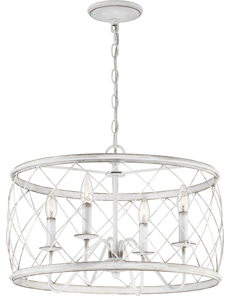 Quoizel RDY2821AWH 4-Light Pendant, Dury
