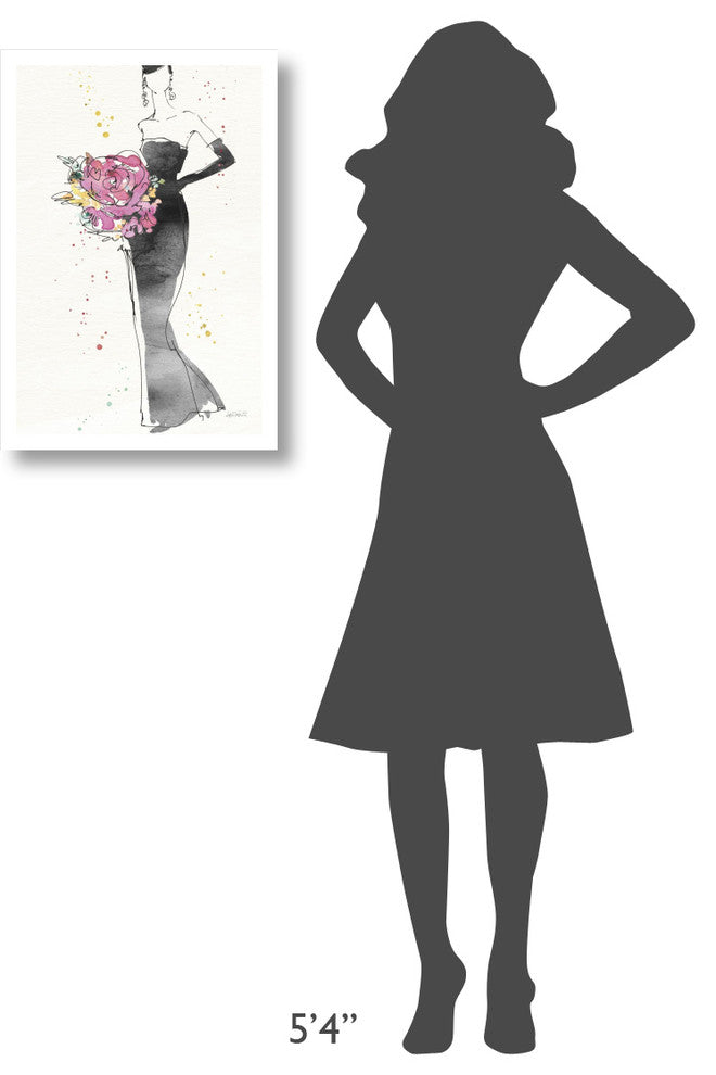 "Floral Fashion III v2" Digital Paper Print by Anne Tavoletti, 18"x26"