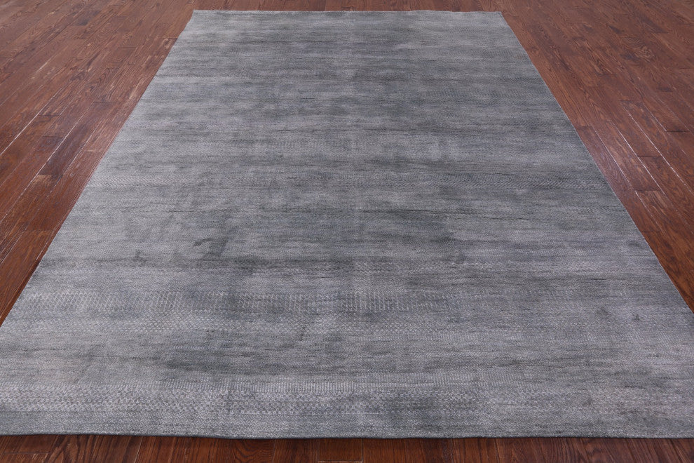 Savannah Grass Handmade Wool and Silk Rug 8' 0" X 10' 0" Q11431