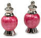 Peony 4" Salt and Pepper Set, Raspberry