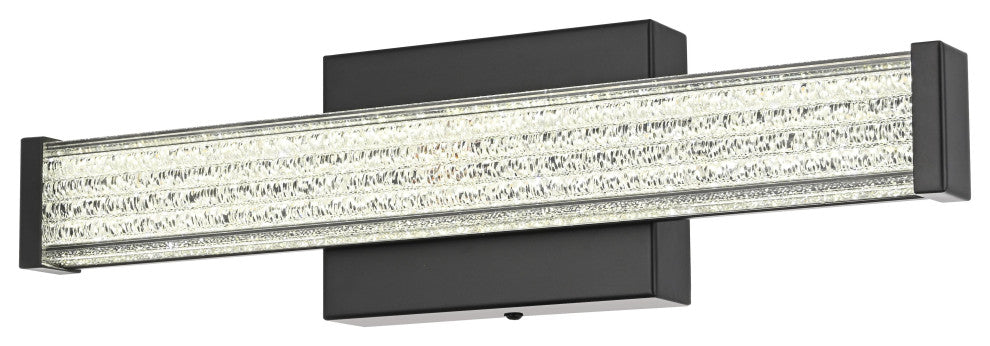 Home Living 16" Led Wall Sconce, Black