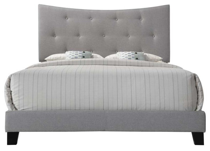 Venacha Upholstered Bed, Gray, Queen