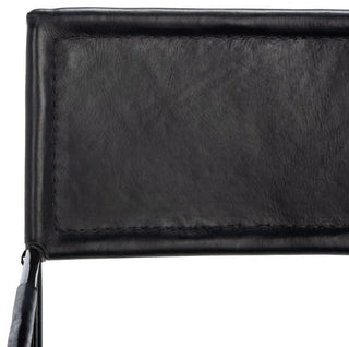 Safavieh Alyx Leather Dining Chair, Black
