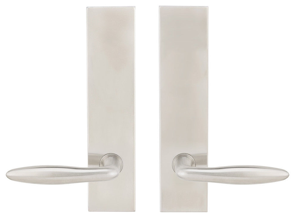 Summer Lever, Tubular Passage, Satin Stainless Steel, 2-3/4" Backset