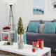 2' Flocked Moss Artificial Cone Tree, Decorative Planter