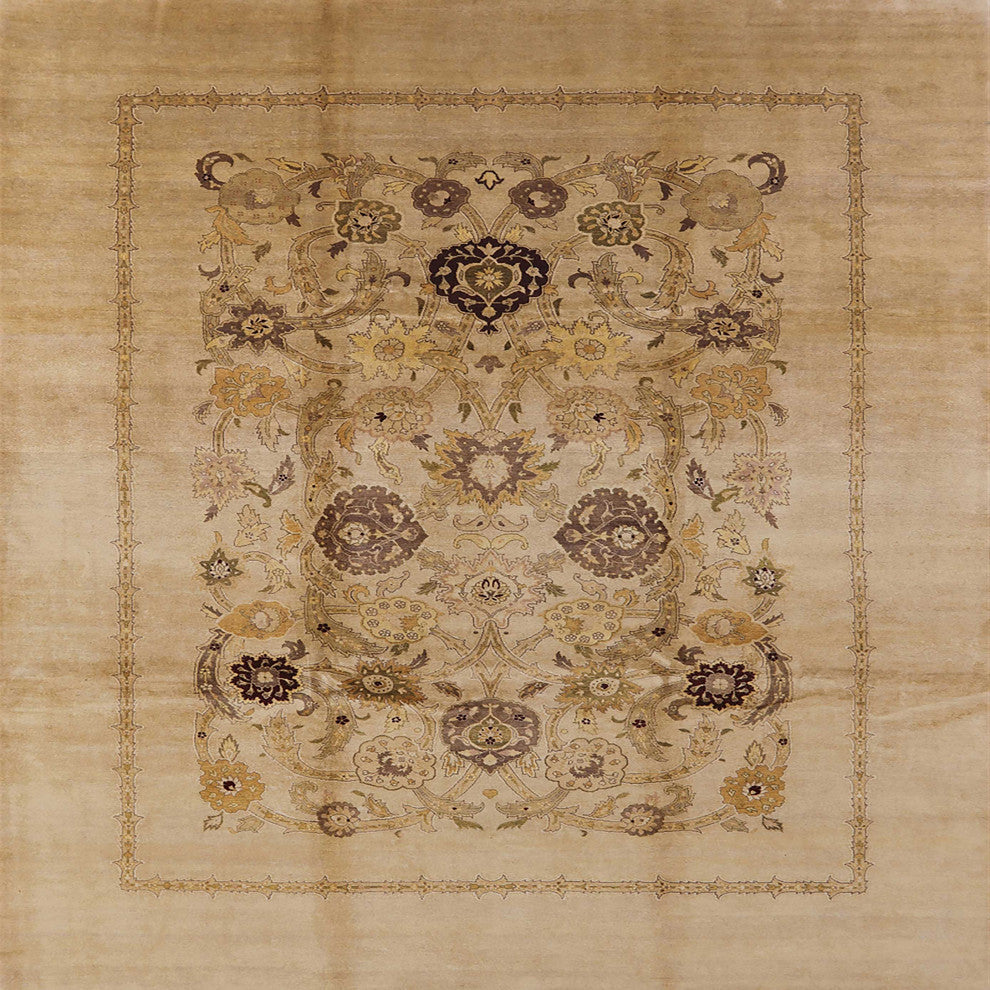 Ahgly Company Indoor Square Mid-Century Modern Area Rugs, 4' Square