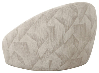 Divani Casa Gentle Modern Beige Pattern Fabric Accent Chair