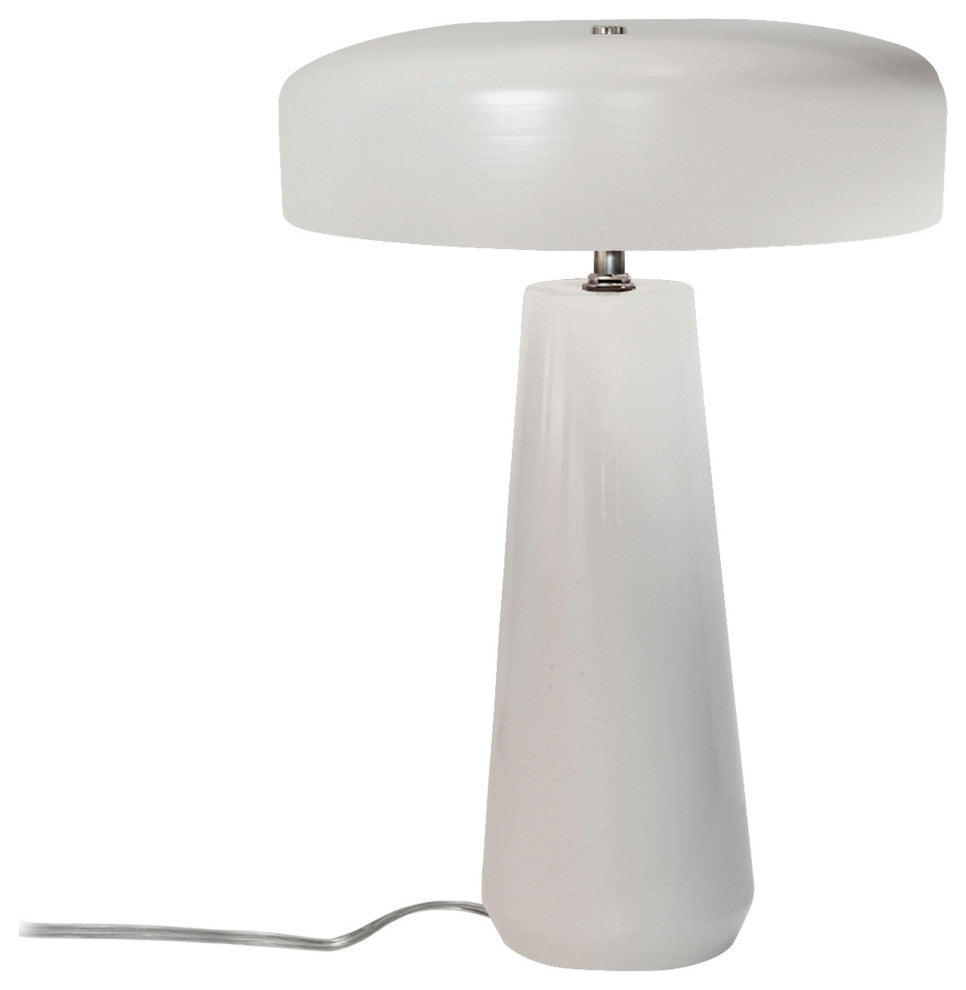 Spire Table Lamp, Matte White