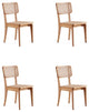 Manhattan Comfort Giverny Dining Chair, Nature, Set of 4