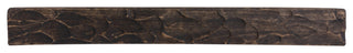 Rough Hewn Fireplace Shelf Mantel, Dark Chocolate Oak, 72"