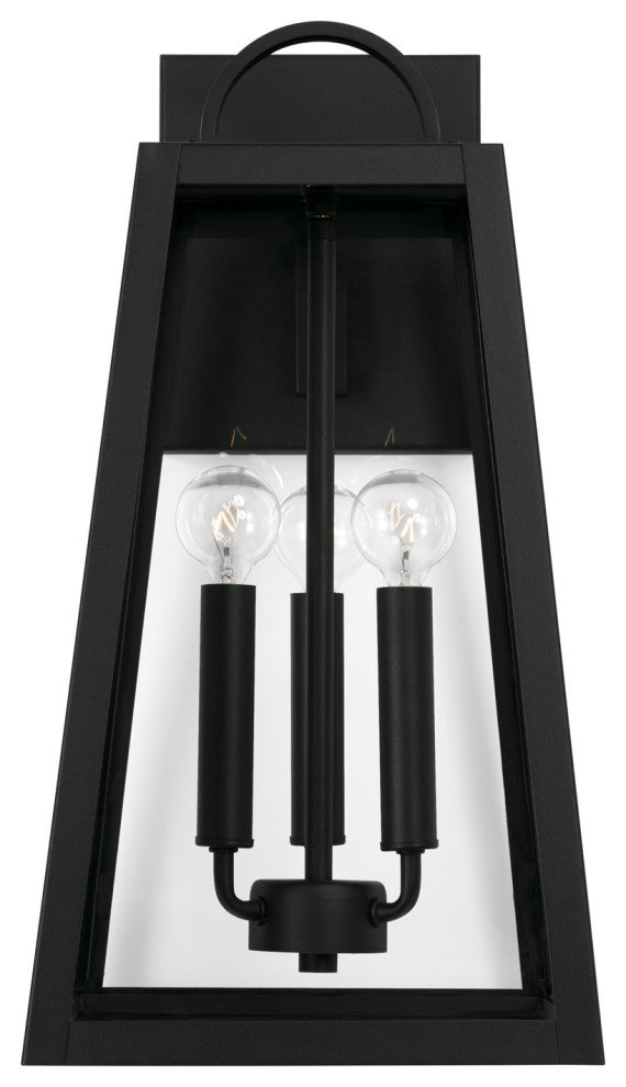 Capital Lighting 943732 Leighton 3 Light 20" Tall Outdoor Wall - Black