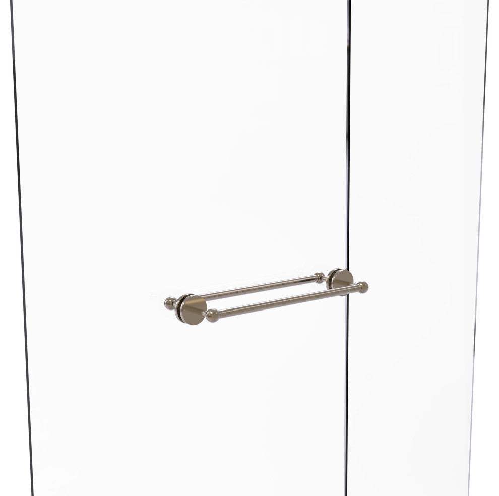 Prestige Skyline 18" Back to Back Shower Door Towel Bar, Antique Pewter