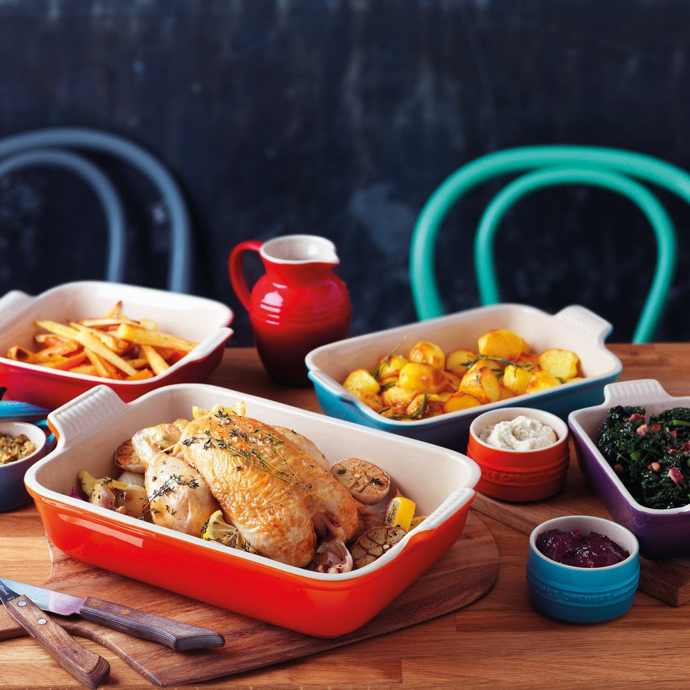 Le Creuset Stoneware Small Heritage Rectangular Dish, Teal