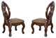 Set of 2 Upholstered Side Chair, Cherry Finish