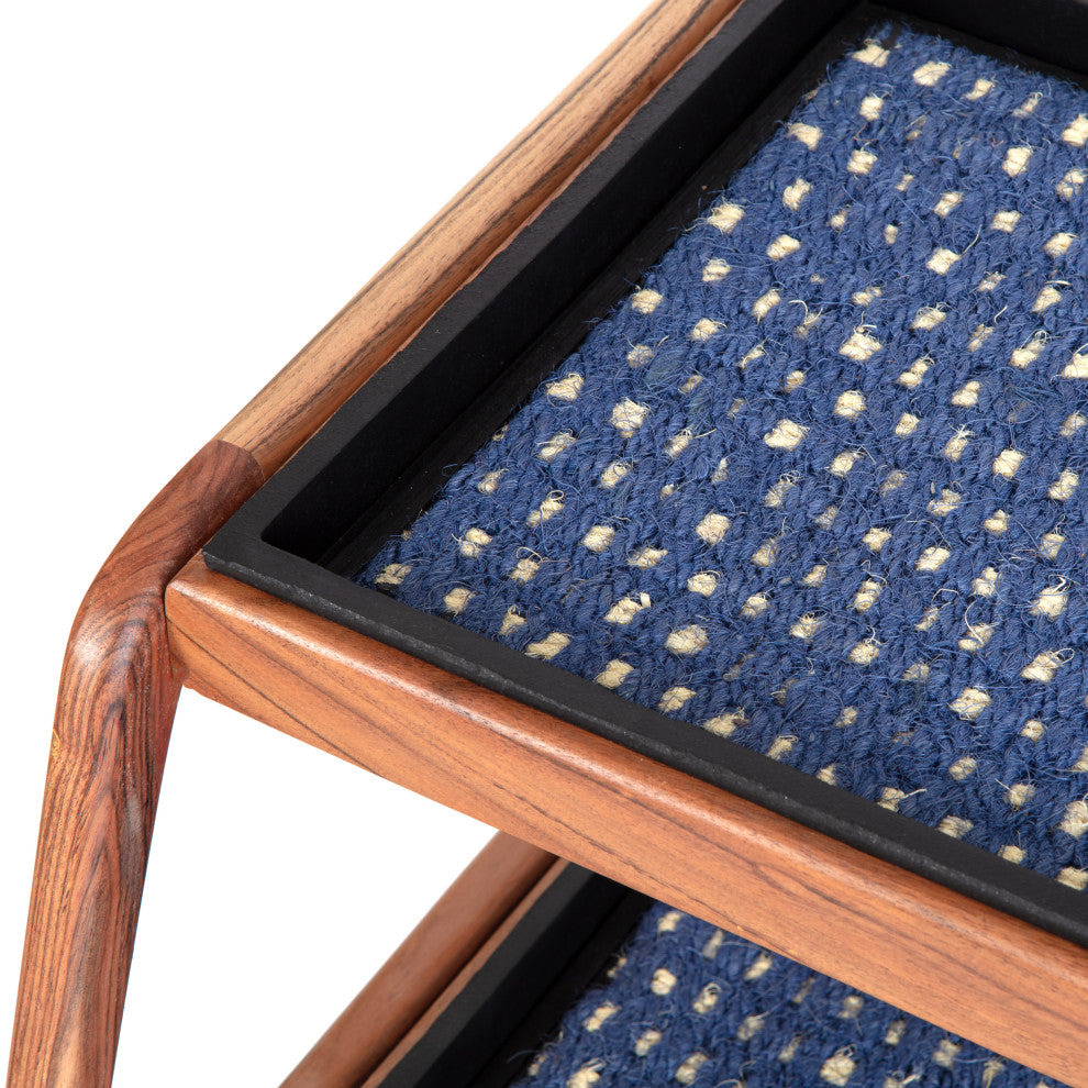 Double-Tier Natural Stand With 2-Pair Rubber Boot Trays K.C. Whistle
