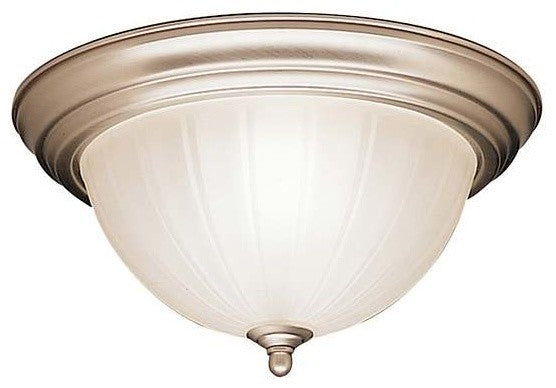 Flush Mount 2-Light, Brushed Nickel