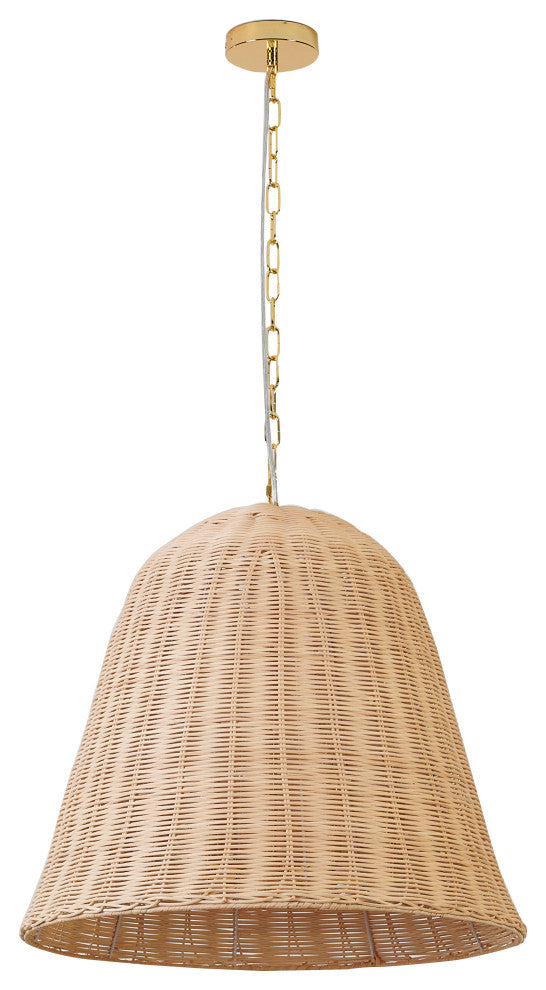 BETHEL INTERNATIONAL MIA08C23W 6-Light Chandelier, Natural White