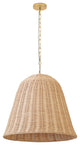 BETHEL INTERNATIONAL MIA08C23W 6-Light Chandelier, Natural White