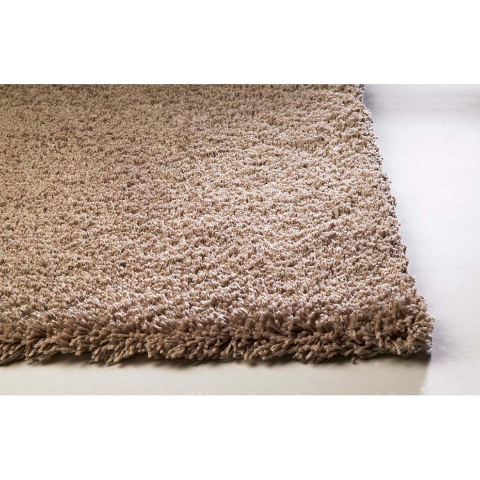 KAS Bliss 1551 Beige Shag Area Rug, 3'3" x 5'3"