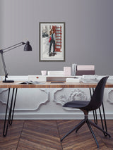 "Payphone Chic" Framed Painting Print, 24"x36"