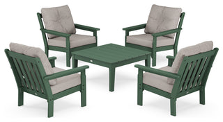 POLYWOOD Vineyard 5-Piece Deep Seating Conversation Set