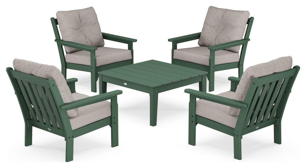 POLYWOOD Vineyard 5-Piece Deep Seating Conversation Set