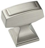 Amerock Mulholland Knob 1 1/4" Square, Satin Nickel