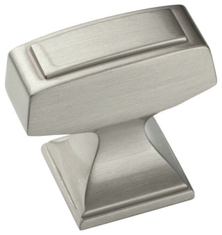Amerock Mulholland Knob 1 1/4" Square, Satin Nickel