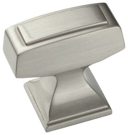 Amerock Mulholland Knob 1 1/4" Square, Satin Nickel