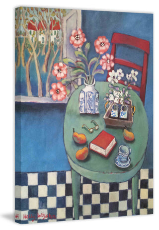 "Latable en vert" Painting Print on Wrapped Canvas