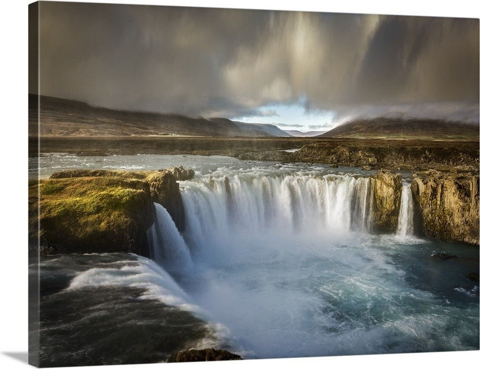 "Godafoss" Wrapped Canvas Art Print, 36"x26"x1.5"