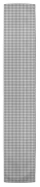 White Lines on Gray 16x90 Cotton Twill Runner