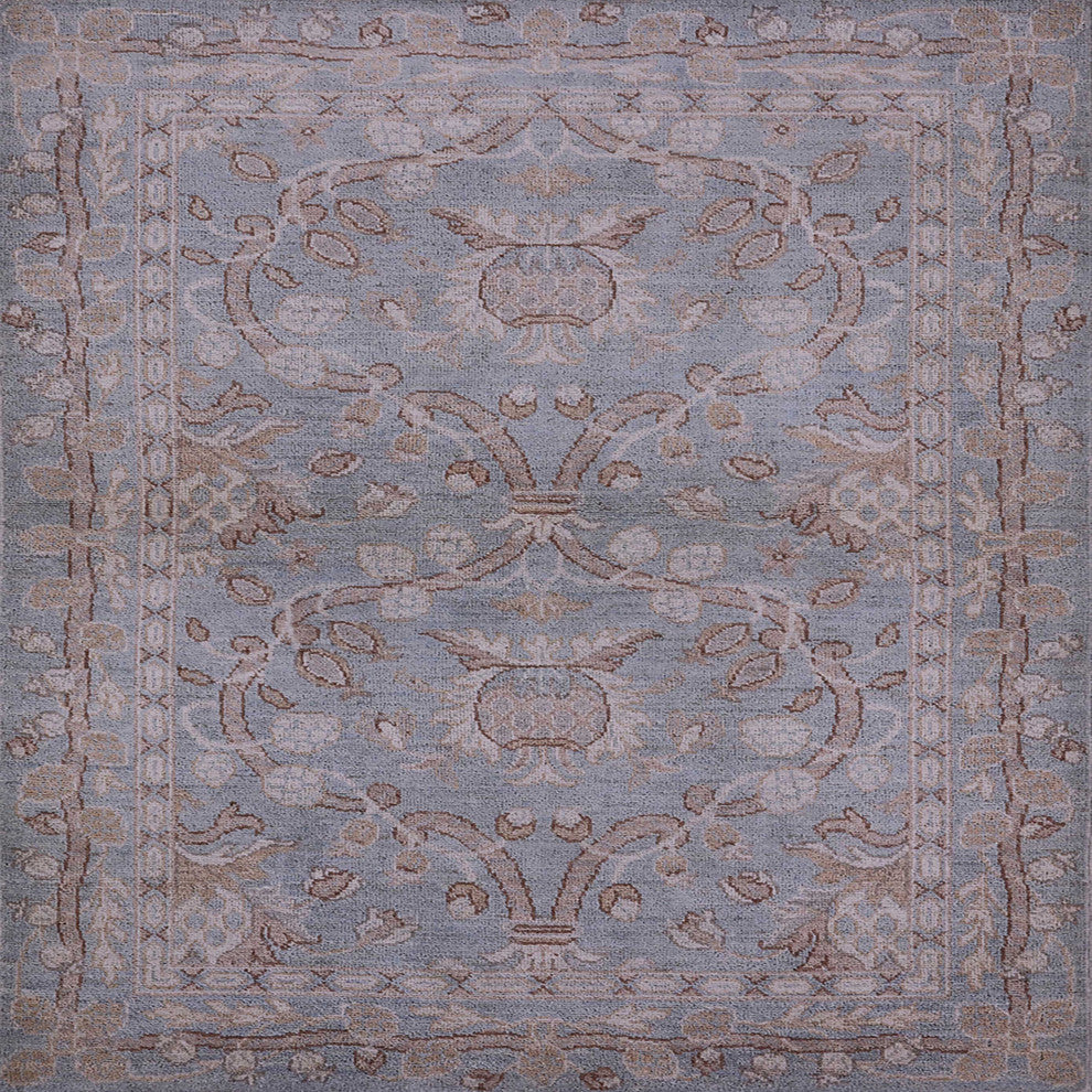 Ahgly Company Indoor Square Mid-Century Modern Area Rugs, 3' Square