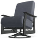 St. Catherine Deep Seat Outdoor Swivel Rocker, Proven Denim/Graphite