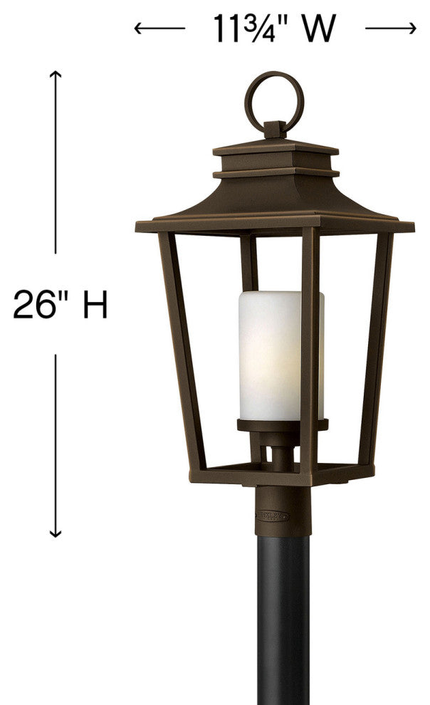 Hinkley Sullivan Medium Post Top Or Pier Mount Lantern, Oil Rubbed Bronze